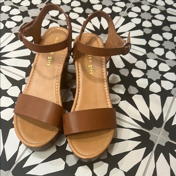 Madden Girl Brown Sandals with Ankle Strap - Picture 1 of 3